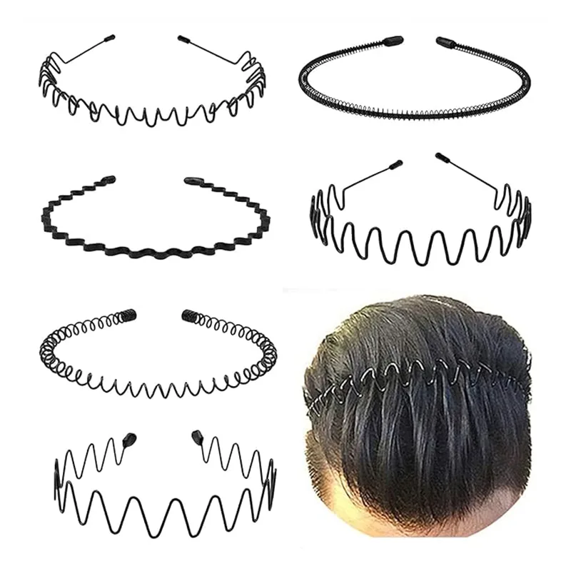 Suitable Curly Metal Headbands