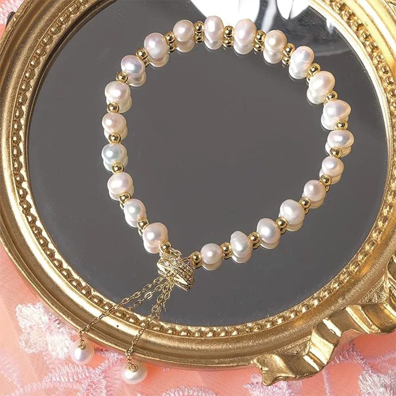 Women Pearl Alloy Bracelets