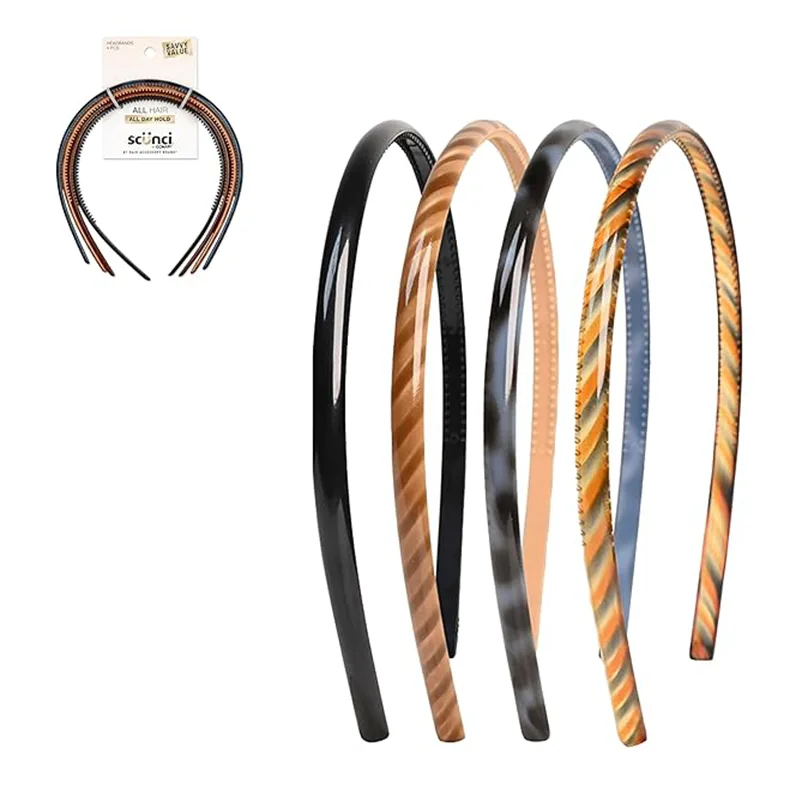 ที่คาดผมพลาสติกพิมพ์ลาย Twist Comfort มีสไตล์