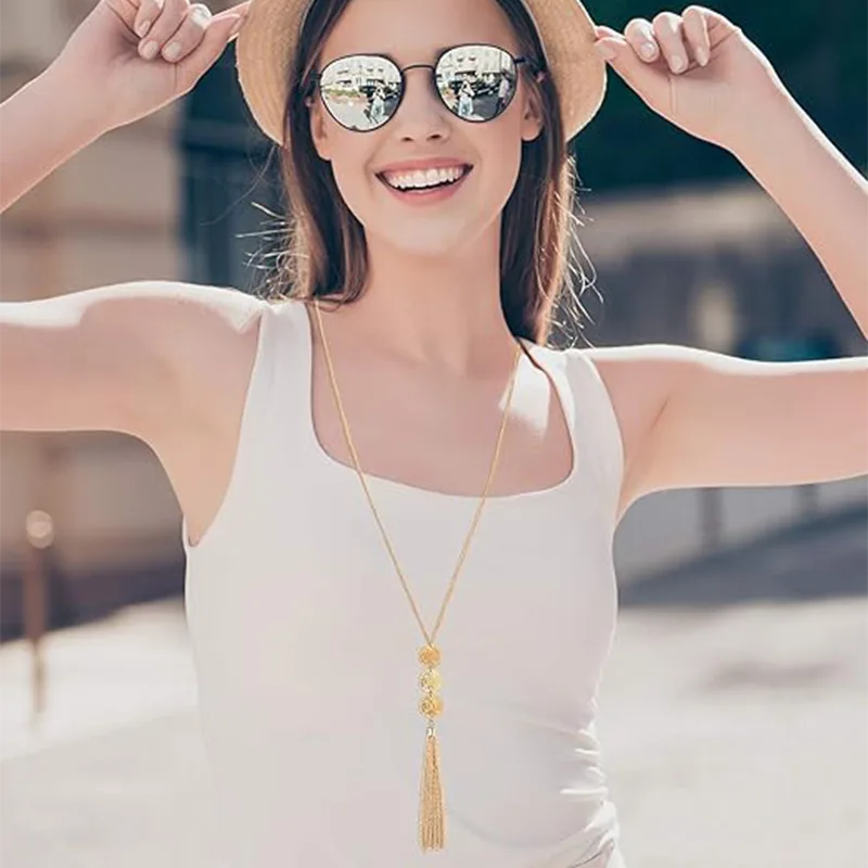 สร้อยคอเสื้อกันหนาวแฟชั่นผู้หญิง